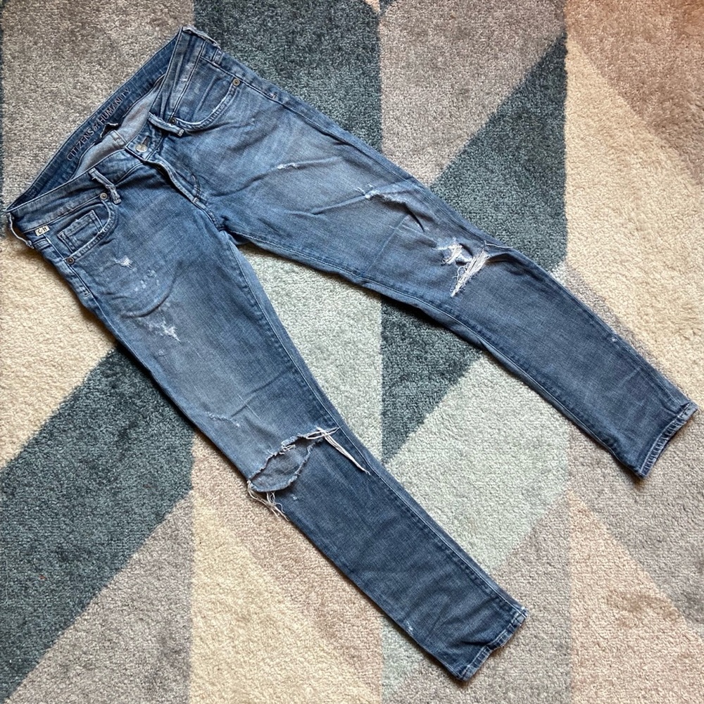 Citizens Of Humanity Ripped Skinny Jeans 27